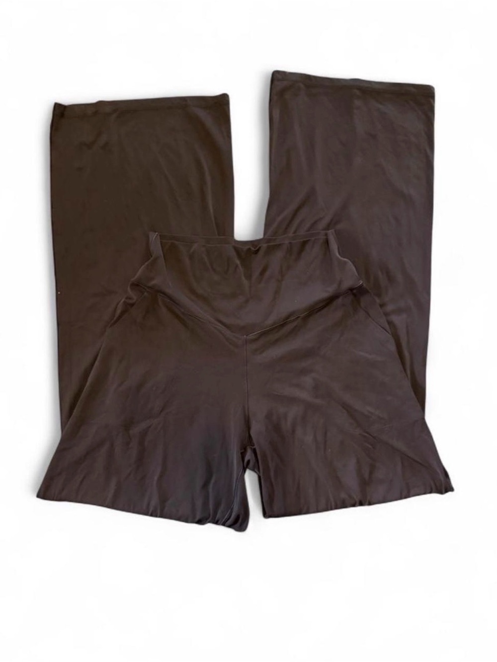 OFFLINE By aerie real me high waisted brown trousers flare pants/leggins
